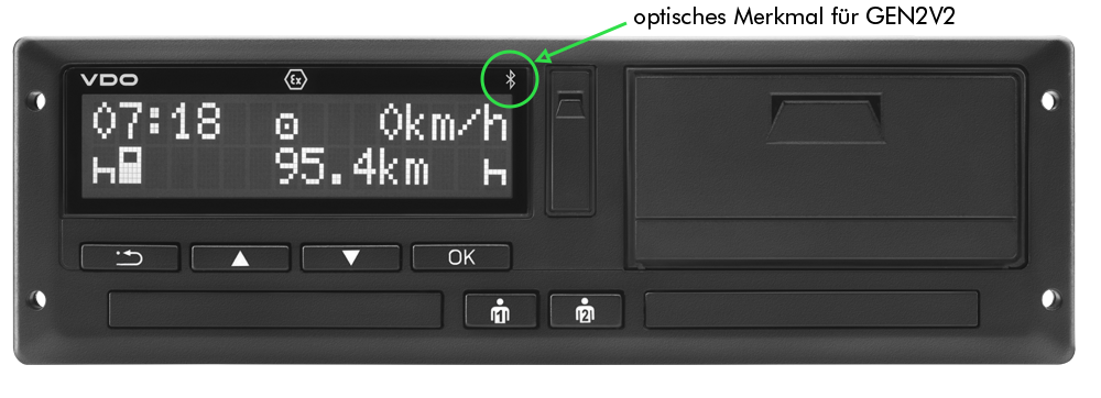 Tachygraphe Mobatime pour véhicules DTCO_41_Front_Bluetooth