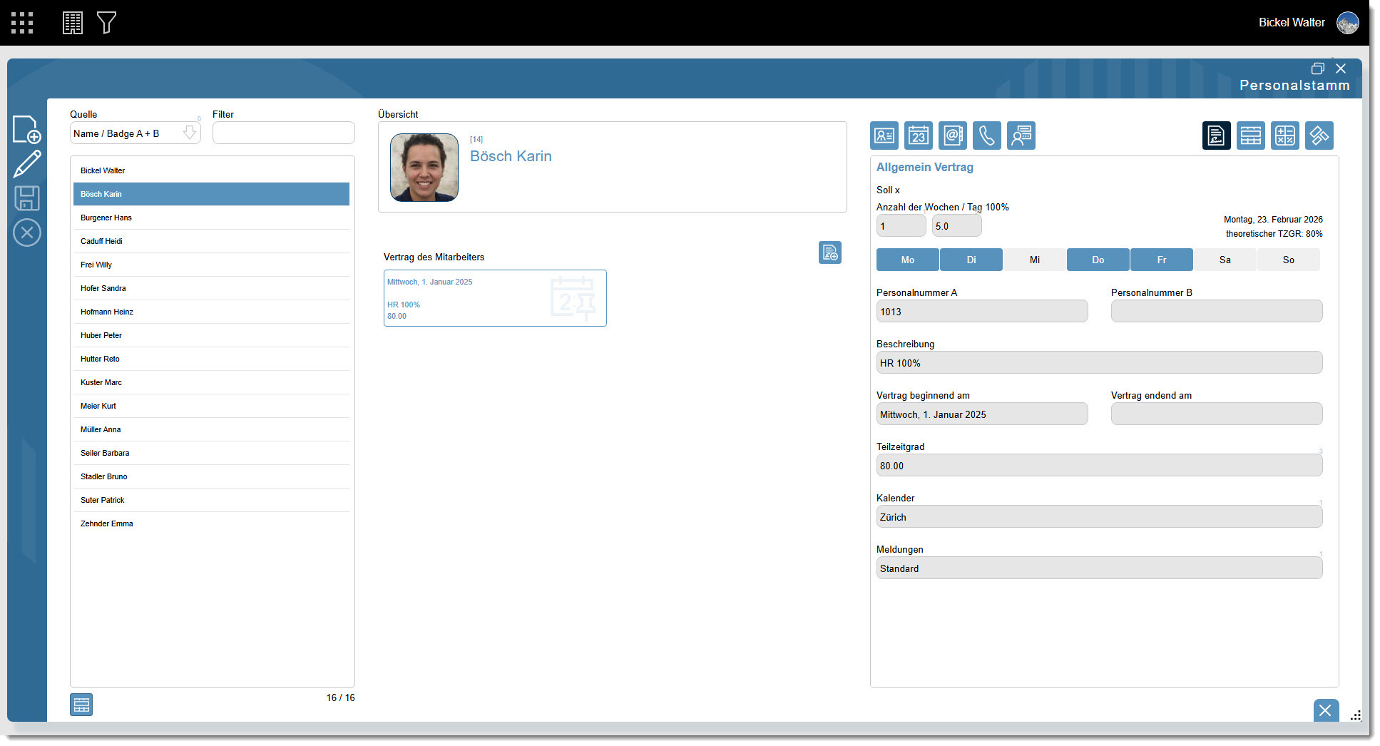 Mobatime-Saisie horaire-M7-Fichier du personnel-Français-1