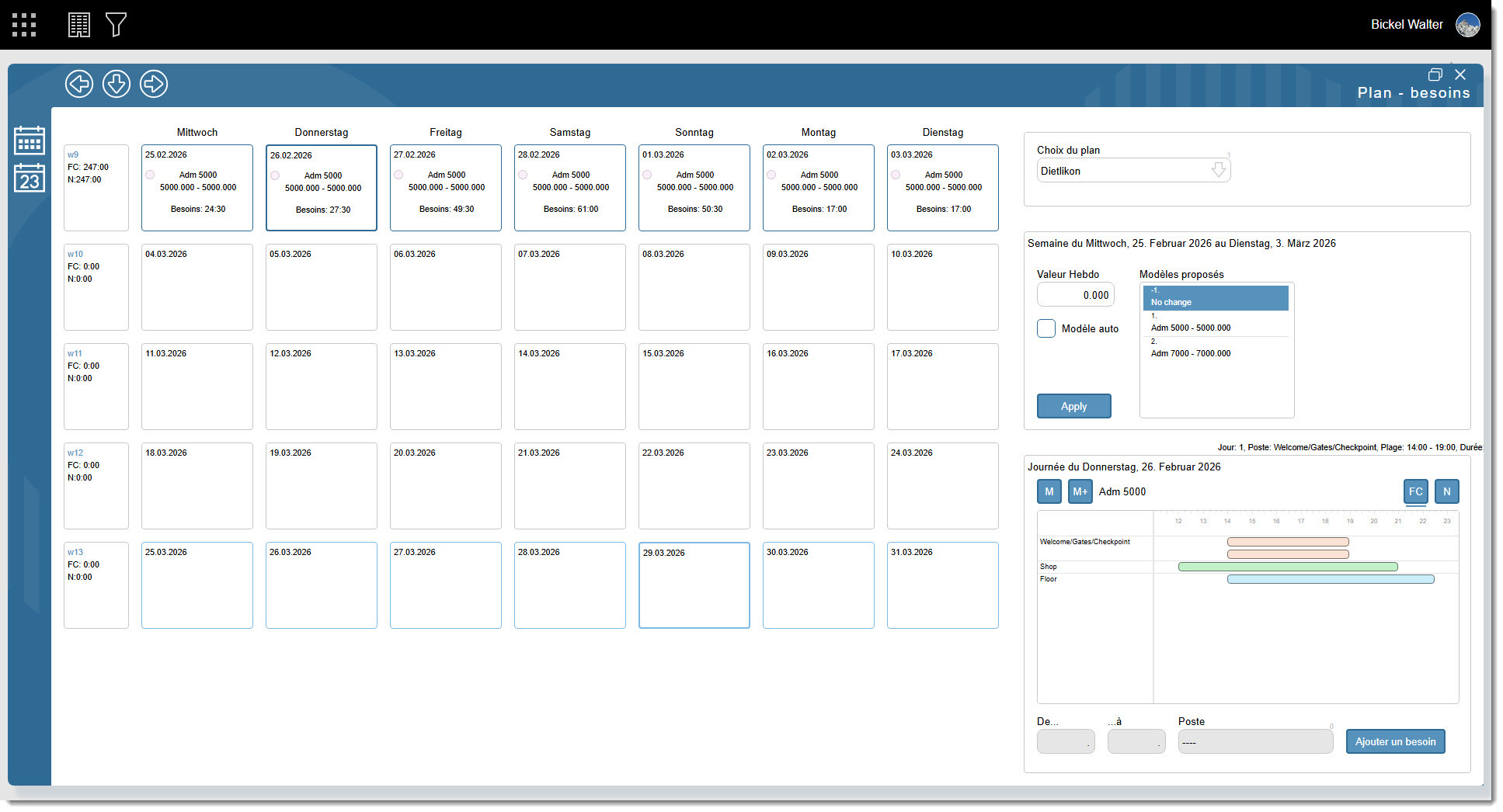 Besoin de la saisie horaire Mobatime-M7-Plan