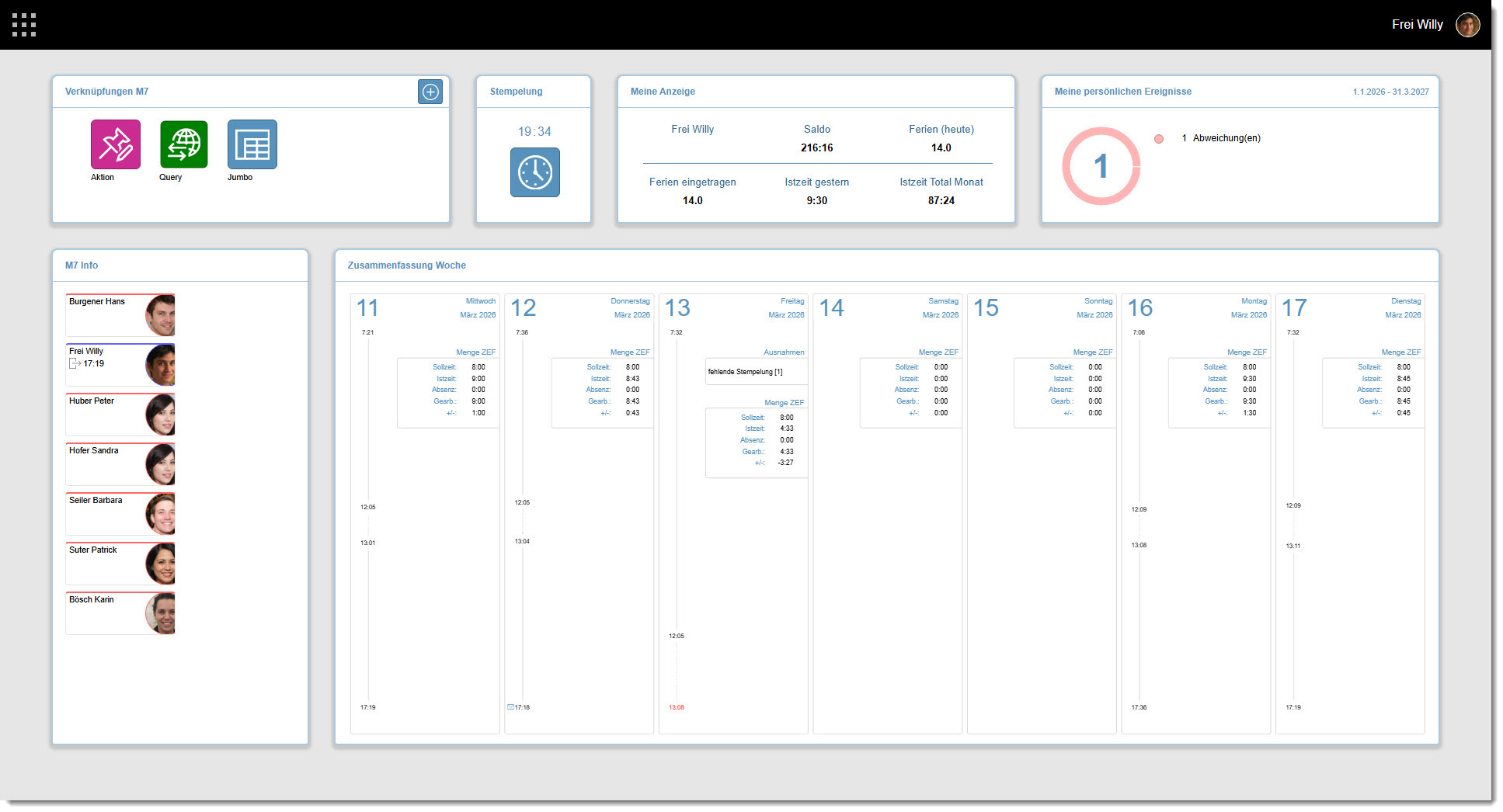 M7 Self Service Portal